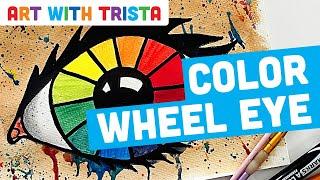 How to Paint a 12 Color Color Wheel Eye Art Lesson - Art With Trista Video Tutorial