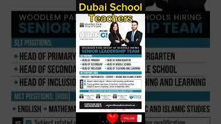 Dubai School | Teachers | Jobs in Dubai | Math | English | Arabic