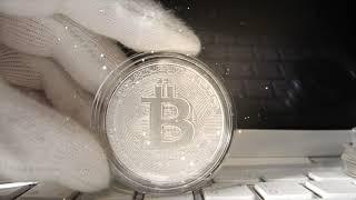 Серебряная монета 2020 Chad Crypto Series  Bitcoin  1 oz Silver coin