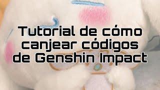 Tutorial de como canjear códigos de Genshin Impact!