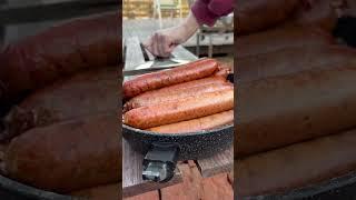 Колбаски на угольном гриле Weber #webergrill #grill #barbeque