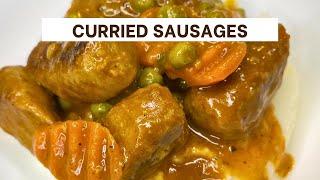 Curried Sausages | Sausage Curry 