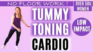 ALL STANDING CARDIO ABS WORKOUT FOR WOMEN OVER 50 | TUMMY TONING EXERCISES | Lively Ladies