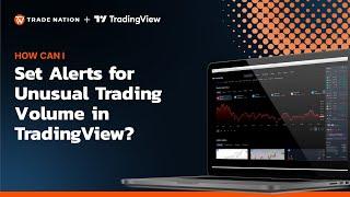 Как я могу настроить оповещения о необычном объеме торгов в TradingView?