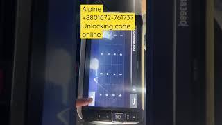 Alpine unlock Code EX009V, Ex008, Ex1000, Ex009, Ex09, Ex8, Ex9, X9z, X11, x10, x9, x008, x009, 7WZ