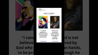 Nietzsche vs. Saint Paul on #god #religion #philosophy #need #debate #quotes #bible #zarathustra
