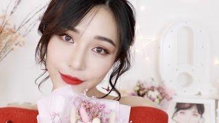 美丽惊艳撩到男神！蜜桃色约会妆容 Peachy Pink Date Makeup [仇仇-qiuqiu]