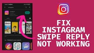 How To Fix Message Swipe Reply Not Working On Instagram | Instagram Reply Option Not Showing (2023)