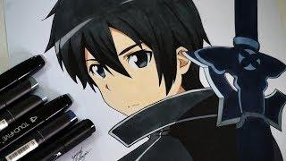 Drawing Kirito From Sword Art Online