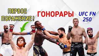 ГОНОРАРЫ и БОНУСЫ UFC FN 250 ! Шара Буллет , Адесанья , Имавов , Пейдж , Павлович , Наимов !