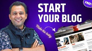 Make Your Wordpress Blog Tutorial For Beginners - Blog Kaise Banaye in Hindi - Own Domain Blog