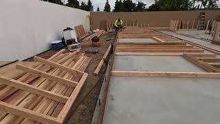 Started Framing ADU in Santa Ana - New Construction