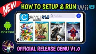 CEMU V1.0 ANDROID OFFICIAL RELEASE - SETUP/ BEST SETTINGS/GAMEPLAY! NINTENDO WII U EMULATOR ANDROID