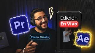 EDITAMOS VIDEOS PARA CLIENTES con Premiere Pro y After Effects  |En vivo