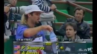 FO 1992 QF - Agassi vs Sampras