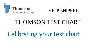 Calibrating your Test Chart