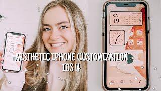 HOW TO CUSTOMIZE YOUR IPHONE WITH IOS 14 TUTORIAL *aesthetic*