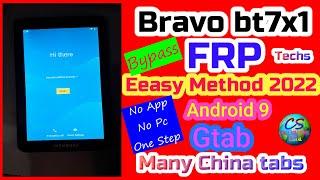 All China Tabs, Bravo BT7X1 Techs Android 9 FRP bypass, no pc, no app by Cell Solutions