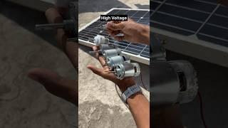 5v से 24v DC Motor  को Solar Panel से चलाया | Experiment