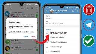 How To Recover Deleted Telegram Message, Chats,Pictures and videos || Update Method