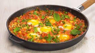 Menemen – Perfect Breakfast! Unique Taste of Turkish Omelet With Veggies. Recipe by Always Yummy!