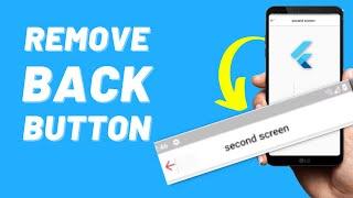 Remove Back Button from screen in Flutter