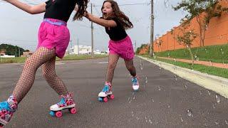 ANDANDO DE PATINS NA CHUVA - CAÍMOS OS MAIORES TOMBOS