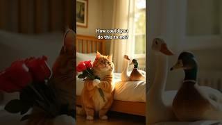 The orange cat had a once in a lifetime experience #ai #shorts #orangecat #funnycats #catlovers