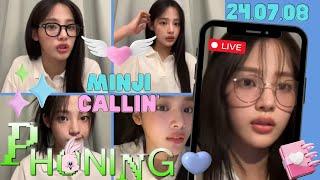  Minji 민지  | 240708 |  Phoning LIVE | NewJeans 뉴진스