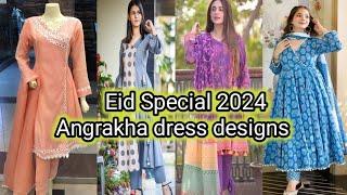 Angrakha style dress ideas 2024 | summer dress design 2024 | eid special angrakha designs | 2024