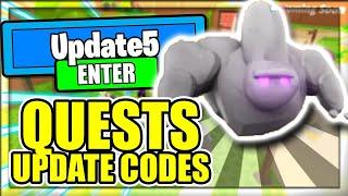 ALL NEW *QUESTS* UPDATE CODES! Mining Champions Roblox