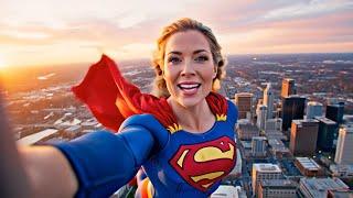 Supergirl VLOG - Saves Kids from MONSTERS
