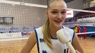 Torneo Wevza U16 femminile: l'azzurrina Erika Jakic dopo Italia-Spagna 3-2