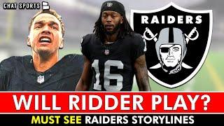 Will Desmond Ridder Play vs The Chiefs? Raiders Rumors & Top Storylines Entering NFL Week 8