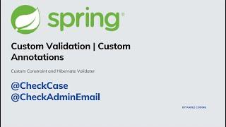 Custom Validation in Spring boot | Custom Annotations in  Hindi