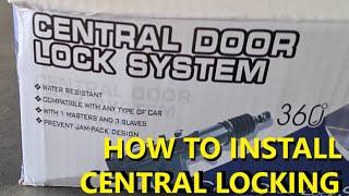 How to install aftermarket central locking