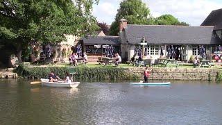 Boating Along The Thames in The Cotswolds