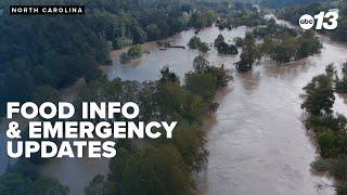 Asheville-area food distribution sites, emergency management updates and closure information