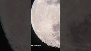 I captured the beauty of the moon through my telescope #moon #telescope #beauty