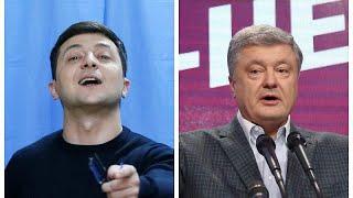 Зеленский и Порошенко - во втором туре