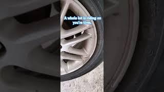 A whole lot is riding on your tires #mechanic #automobile #automotive #inspection