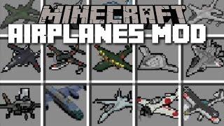 Minecraft PLANE MOD / FLY YOUR OWN AIRLINE CARRIERS AND BLOW THEM UP!! Minecraft