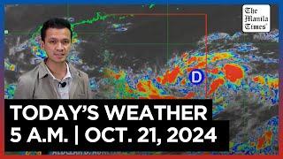 Today's Weather, 5 A.M. | Oct. 21, 2024