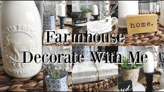 FARMHOUSE DECORATE WITH ME 2019 | SPRING DECOR