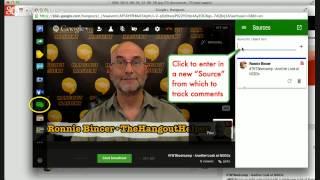 Comment Tracker and Hangouts on Air - Live Interaction onscreen