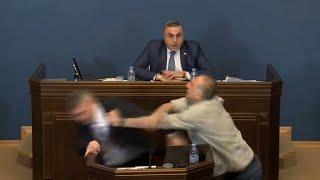 Brawl in Georgia parliament over 'foreign influence' bill | AFP