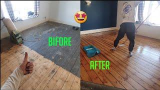 How to Fix old Hardwood floor - Refinishing, Staining, and Varnish Matt