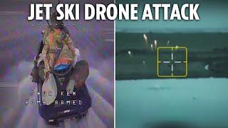 Incredible moment Ukraine drones hunt down and KILL jet ski-riding Russians in daring strike