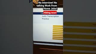 No Interview! No Talking Work from Home Jobs 2023| Remote Jobs| Hiring Now!#shorts