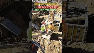 TREETRUNK CONSTRUCTION  #shortsfeed #viral #usa #construction #concrete